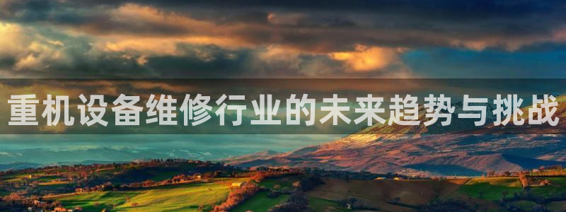 天宏娱乐韩叔视频：重机设备维修行业的未来趋势与挑战
