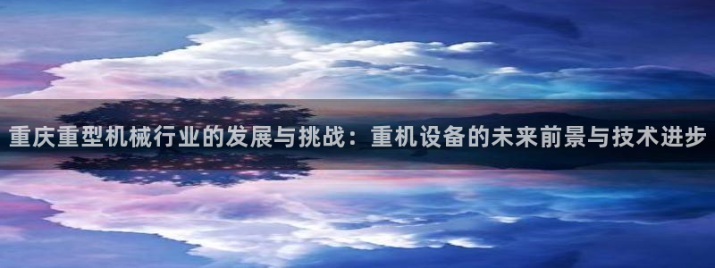 天宏3娱乐登录：重庆重型机械行业的发展与挑战：重机设备的未来