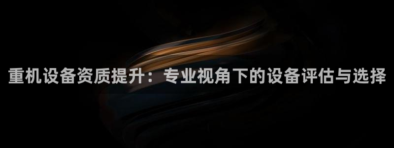 天宏娱乐大叔团队介绍图片：重机设备资质提升：专业视角下的设备