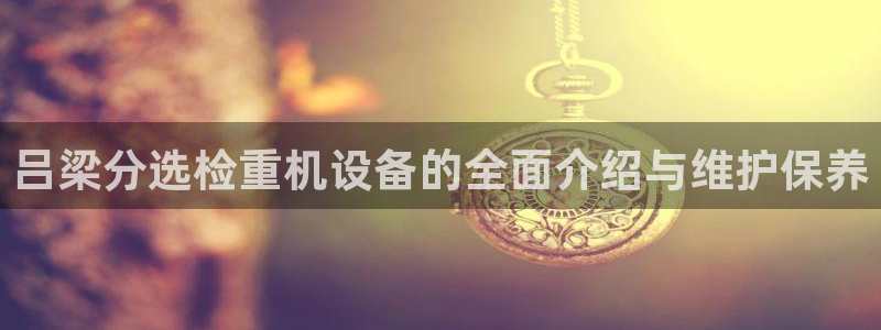 株洲天宏娱乐会所电话：吕梁分选检重机设备的全面介绍与维护保养