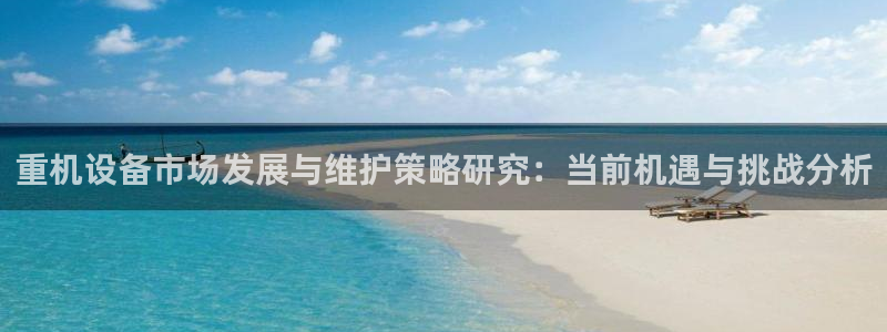 天宏娱乐石叔是谁：重机设备市场发展与维护策略研究：当前机遇与