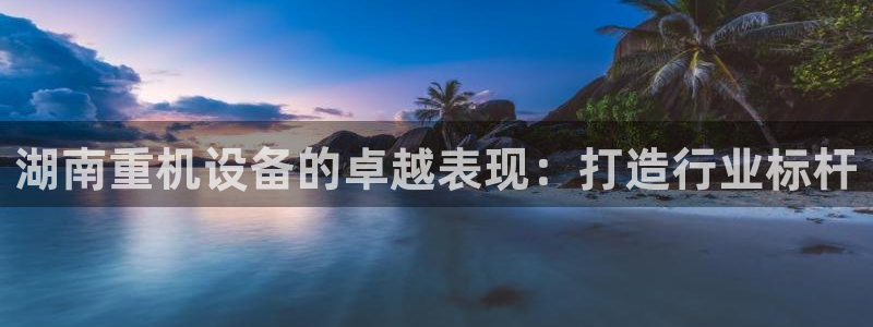 天宏娱乐总店电话：湖南重机设备的卓越表现：打造行业标杆