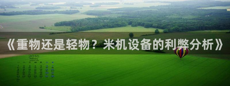 宏天娱乐俱乐部：《重物还是轻物？米机设备的利弊分析》