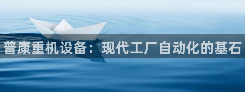 天宏休闲娱乐指数a：普康重机设备：现代工厂自动化的基石